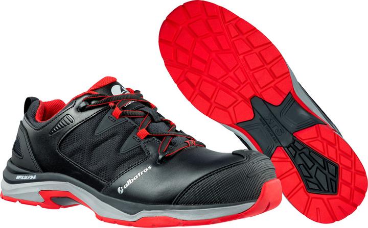 Produktbild Albatros Sicherheitsschuh ULTRATRAIL BLACK Low Grösse 37 schwarz/rot S3 ESD HRO SRC EN ISO 20345 Glattleder (S3, 37)