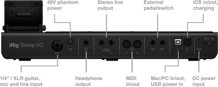 Produktbild IK Multimedia iRig Stomp I/O (Lightning, USB)