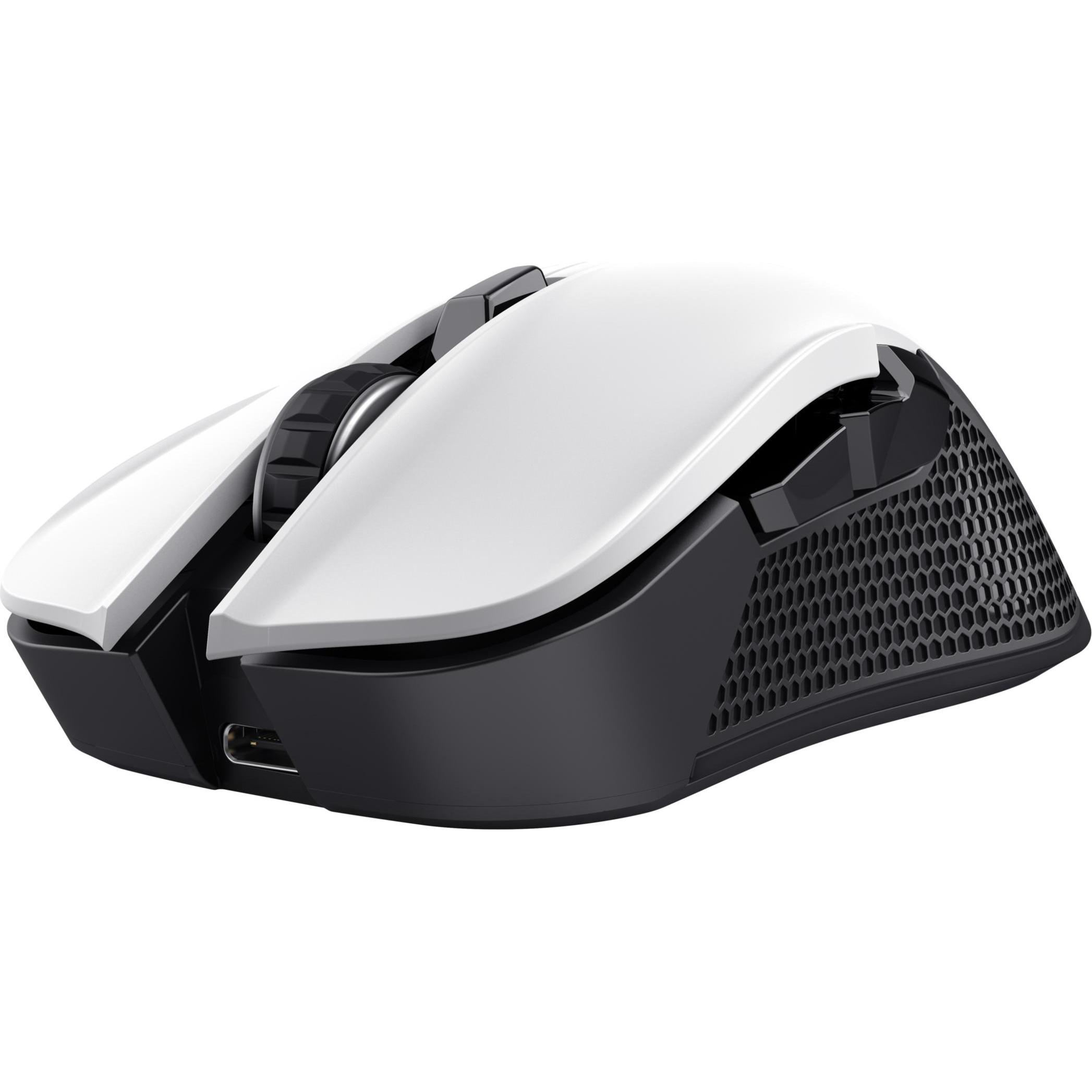 Thumbnail - Trust GXT 923W YBAR (Kabellos, Kabelgebunden), Maus, Weiss