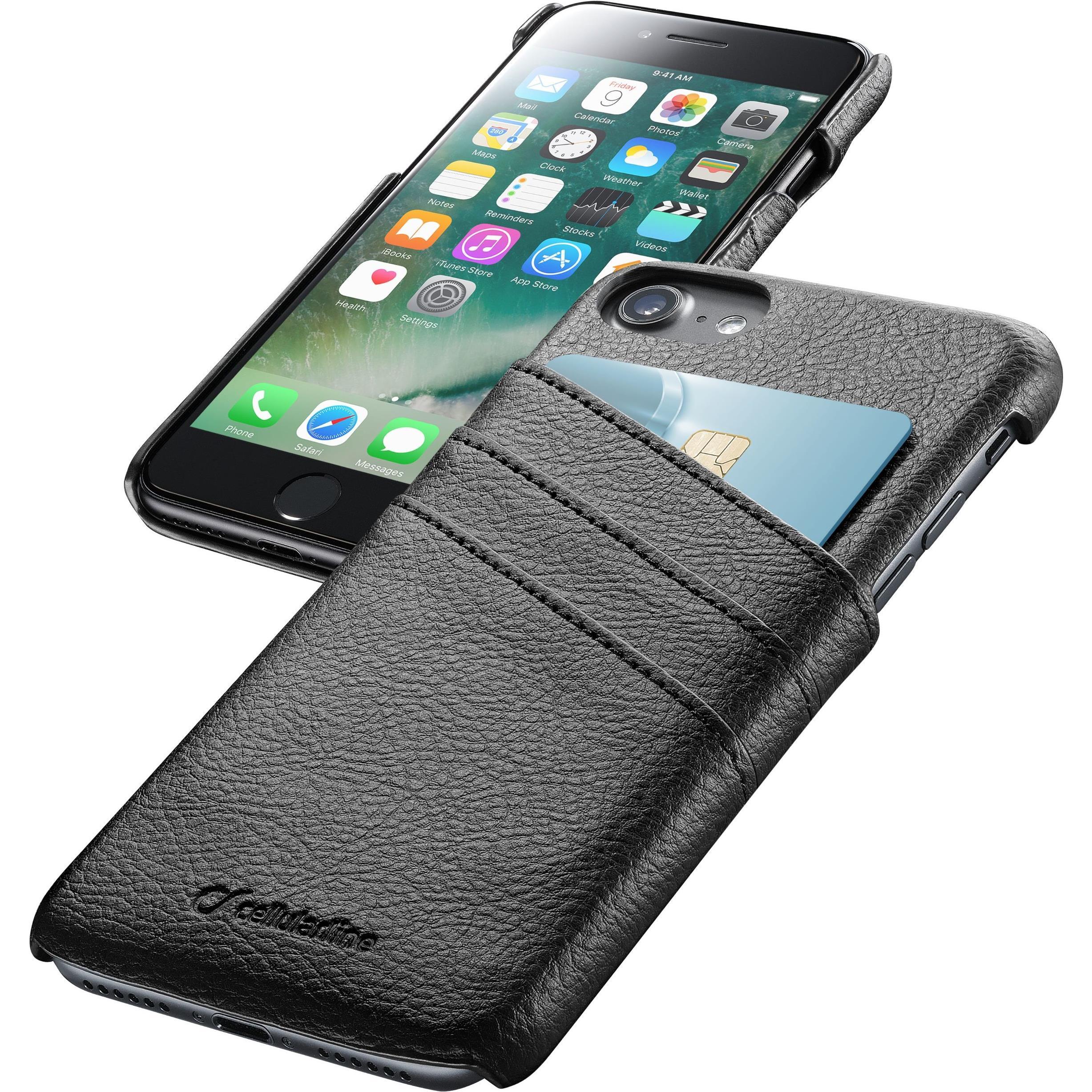 Cellularline Pocket (Apple iPhone 7), Smartphone Hülle, Schwarz