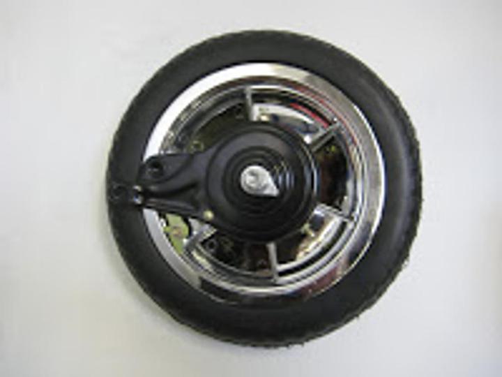 Actual product image Hudora 1 rear wheel 10", silver/black (EOL)