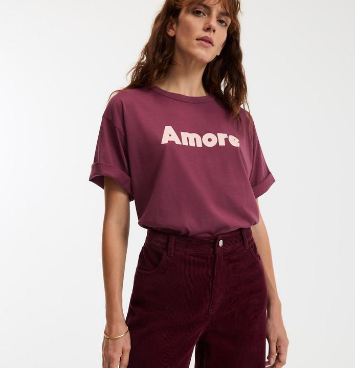 Actual product image La Redoute Collections T-Shirt mit Schriftzug und rundem Ausschnitt (XXL)