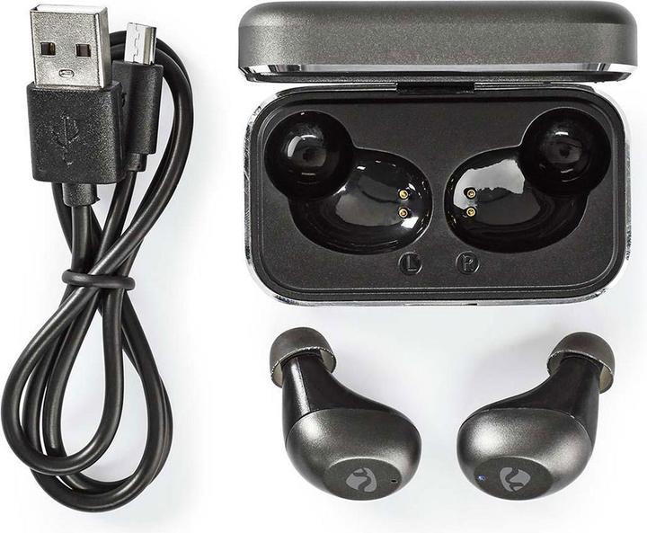 Produktbild Nedis Vollständig drahtlose Kopfhörer Bluetooth® max. Batteriespielzeit: 3 hrs Berührungssteuerung L (3 h, Kabellos)