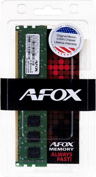 Produktbild AFOX DDR3 8GB 1866MHZ (1 x 8GB, 1866 MHz, DDR3-RAM, DIMM)