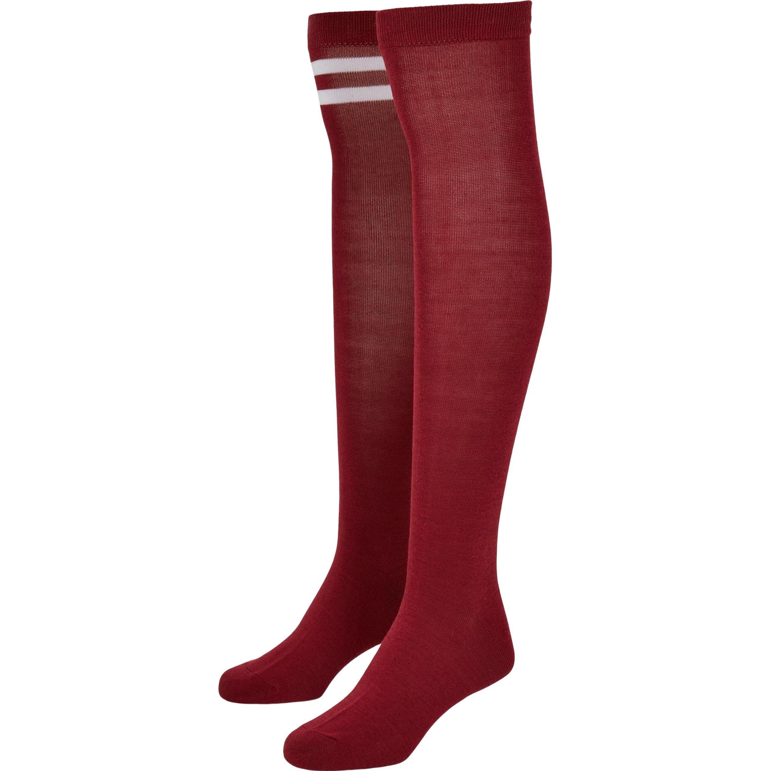 Thumbnail - Urban Classics, Damen, Socken, Ladies College Socks 2-Pack, Rot, (2er Pack, 35 - 38)