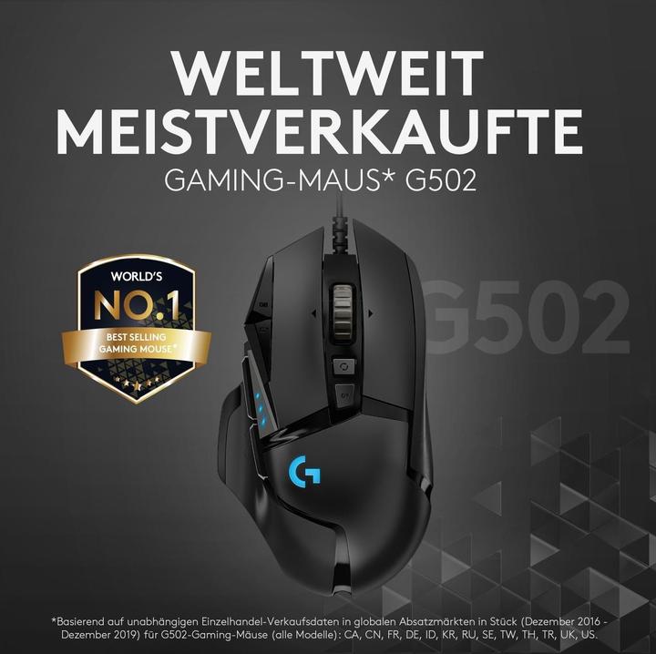 Productafbeelding Logitech G G502 Held (Bedraad)