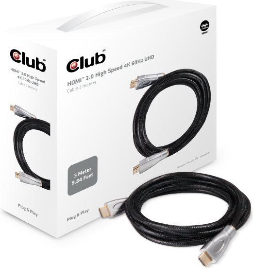 Produktbild Club 3D HDMI (Typ A) – HDMI (Typ A) (3 m, HDMI)