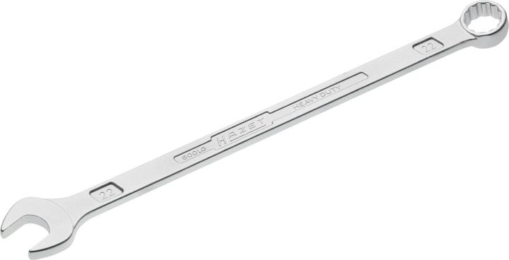 Actual product image HAZET Combination wrench ∙ extra long ∙ slim design 600LG-22 ∙ Outside 12-point traction profile ∙ … (22 mm)