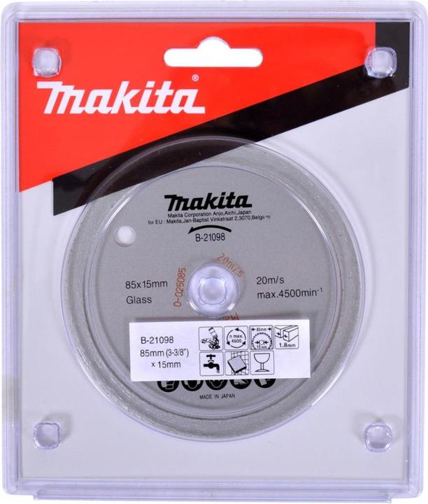 Produktbild Makita Diamanttrennscheibe Ø 85x15 mm Glass