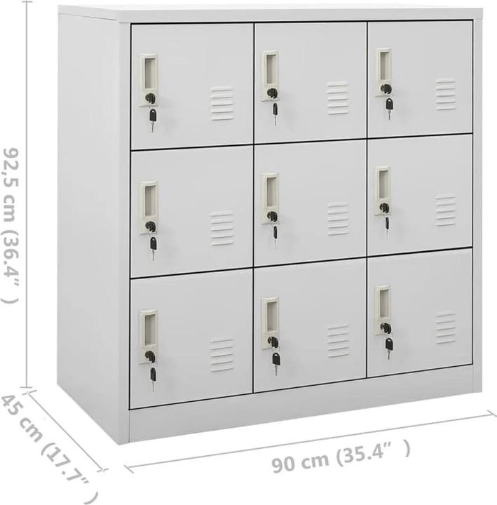 Produktbild vidaXL Umkleideschrank (90 x 45 x 92.50 cm)