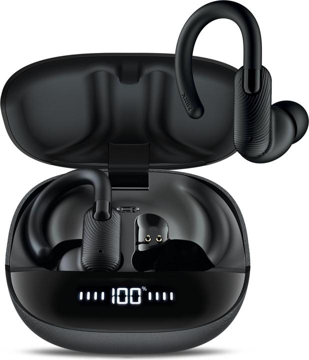 Produktbild Mixx Kopfhörer Sport Charge 2 In-Ear-Haken TWS Schwarz (7 h, Kabellos)