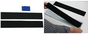 Actual product image IWH Velcro licence plate holder (Front, Long format)