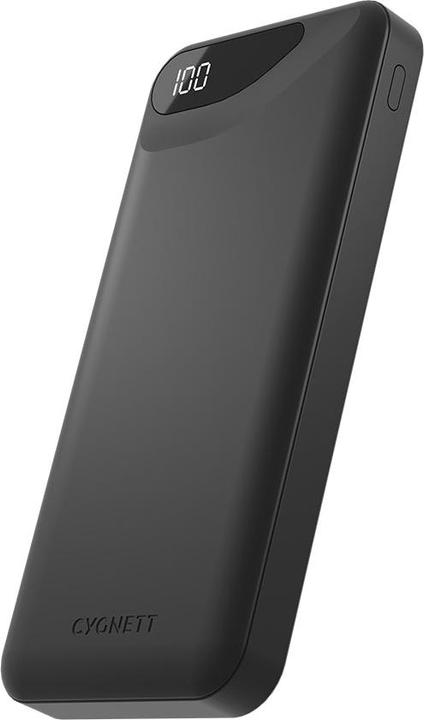 Cygnett POWER BANK 10000MAH BLACK 3 DEVICE 1 USB-C 2 USB-A DISPLAY (10000 mAh, 15 W, 37 Wh)