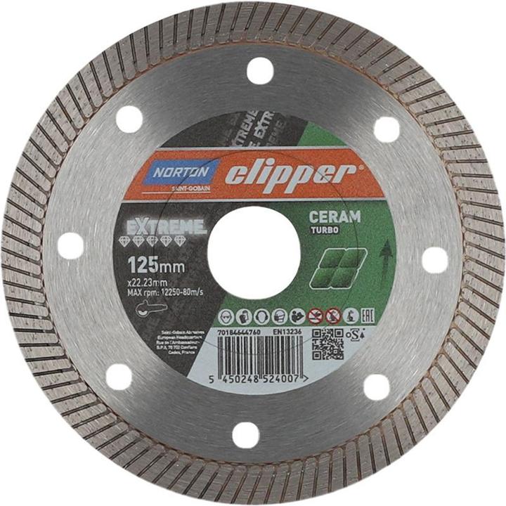 Productafbeelding Norton Clipper Diamantschijf Extreme Ceramic Turbo Ø 125x22,23 mm