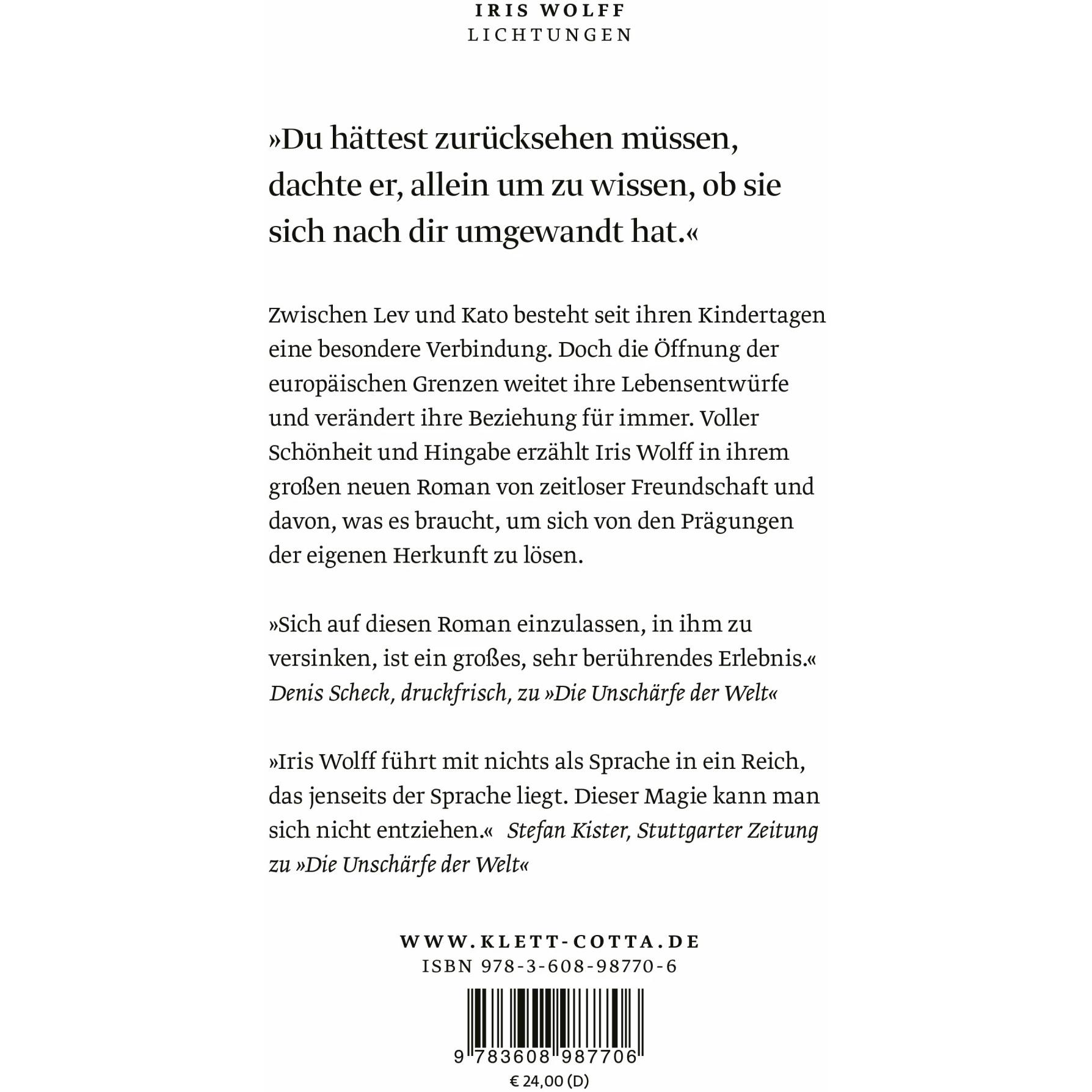 Thumbnail - Lichtungen, Belletristik von Iris Wolff