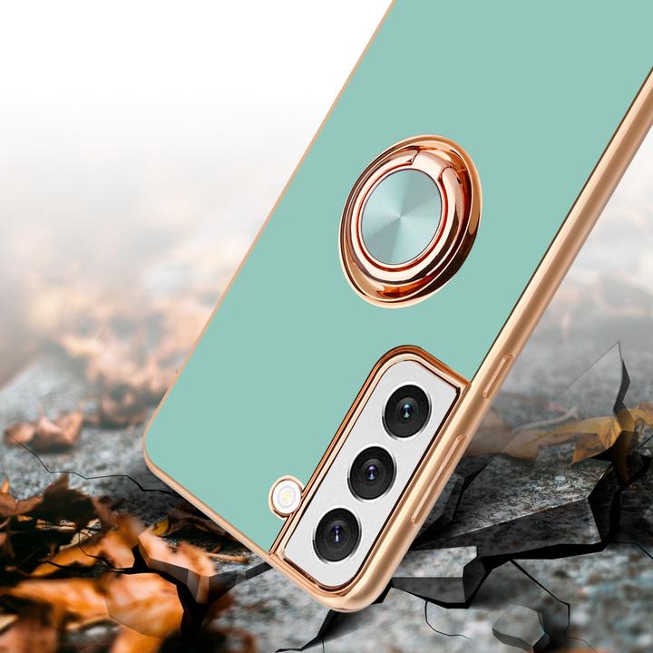 Actual product image Cadorabo Case for Samsung Galaxy S22 PLUS in TPU with camera protection and ring LM089 Style (Samsung Galaxy S22+)