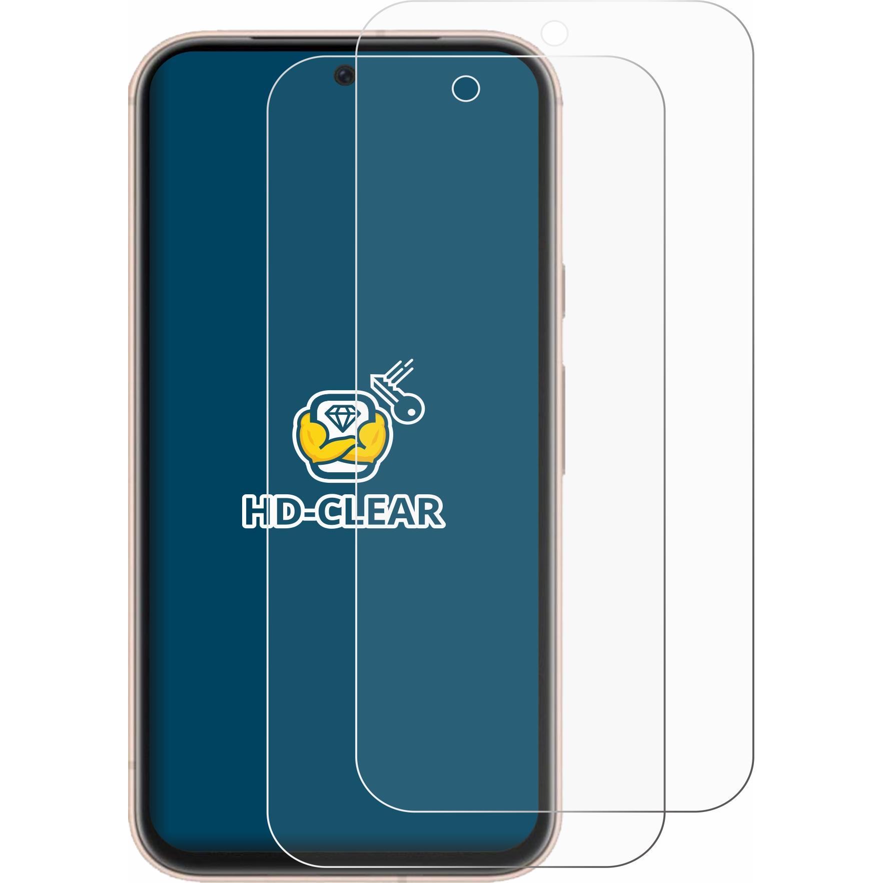 Thumbnail - BROTECT Schutzfolie Displayschutz Klar (2 Stück, Google Pixel 8a), Smartphone Schutzfolie, Transparent