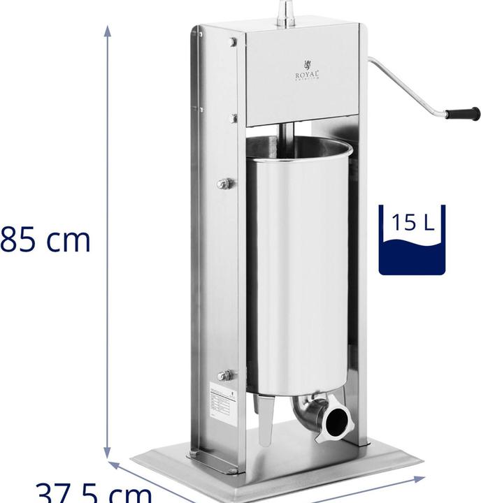 Actual product image Royal Catering Sausage Maker - vertical - 15 L