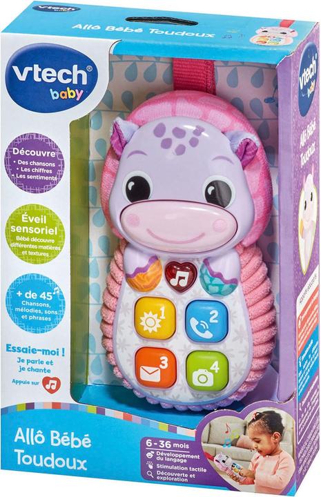Actual product image VTech Allo Bebe Toudoux Rose (French, 0.50 - 3 years)