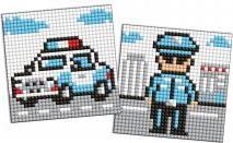 Ideyka Diamant-Mosaik-Aufkleber für Kinder – Polizist