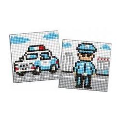 Ideyka, Sticker, Diamant-Mosaik-Aufkleber für Kinder – Polizist
