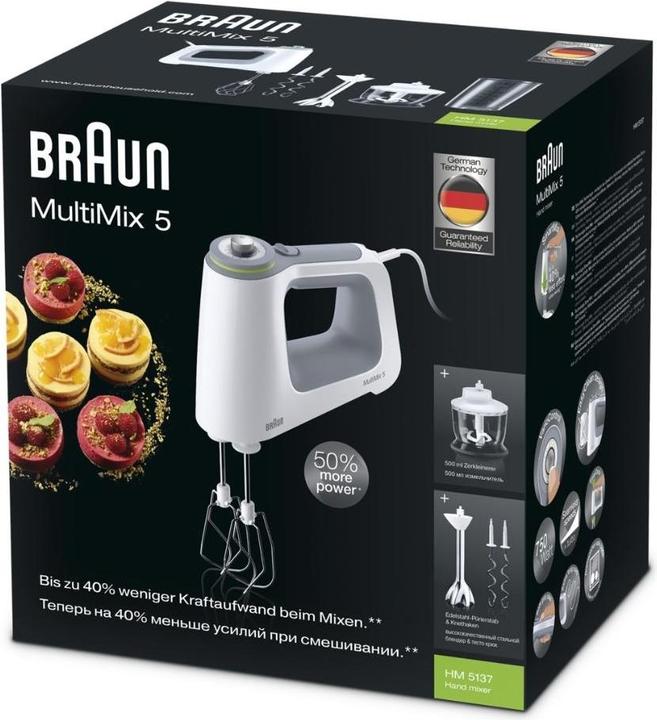 Productafbeelding Braun MultiMix 5 HM5137WH (750 W)