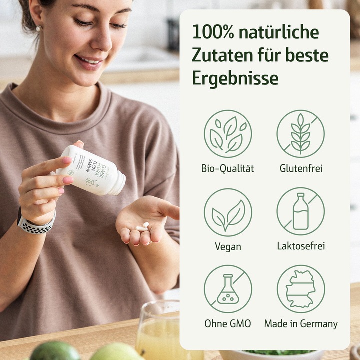 Produktbild Effective Nature Combi Flora Bio Flohsamenschalen Kapseln (240 Stück, Kapseln, 160 g)