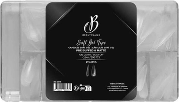 Actual product image Beautynails Bna Tips Soft Gel Stiletto Pre Buffed & Matte (Artificial nails)