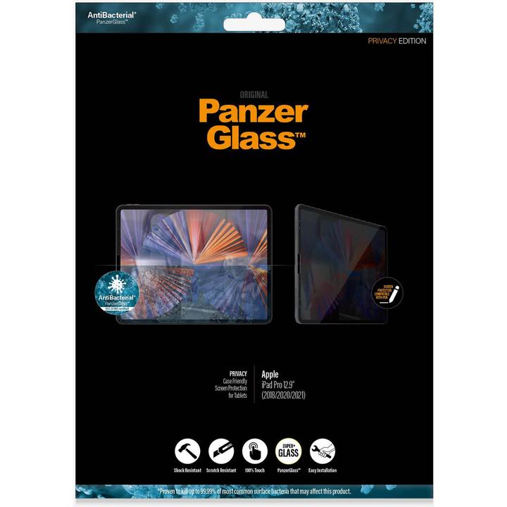 Immagine prodotto PanzerGlass Privacy (1 Pezzo/i, iPad Pro 12.9 2020 (4. Gen), iPad Pro 12.9 2021 (5a generazione), iPad Pro 12,9 2022 (6a generazione), iPad Pro 12.9 2018 (3. Gen))