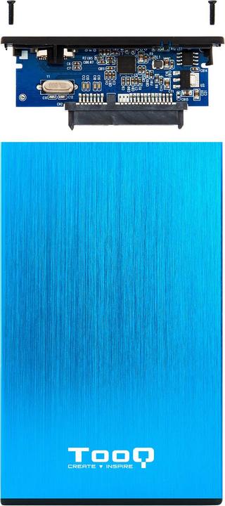 Produktbild Tooq Technology TQE-2527BL Speicherlaufwerksgehäuse HDD-Gehäuse Schwarz (2.5")