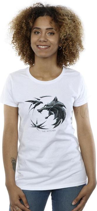Immagine prodotto Netflix The Witcher Wolf Logo Maglietta Donna (XL)
