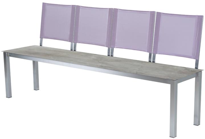 Edelstahl gebürstet, Kreta, Lila