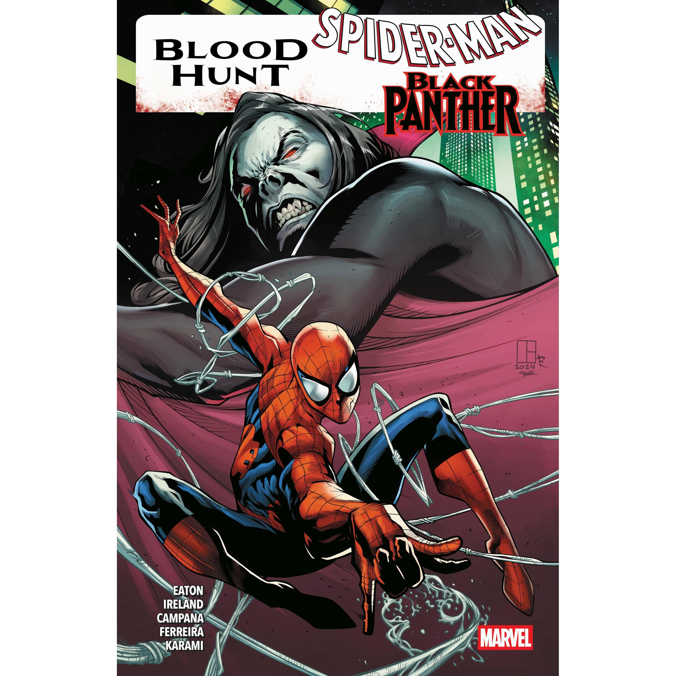 Blood Hunt: Spider-Man/Black Panther, Narrativa di Farid Karami, Justina Irlanda, Cheryl Lynn Eaton, Marcelo Ferreira, Chris Campana, Michael Strittma