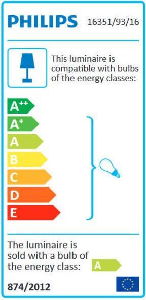 Energie-Label Philips Ecomoods Bridge (970 lm, E27)