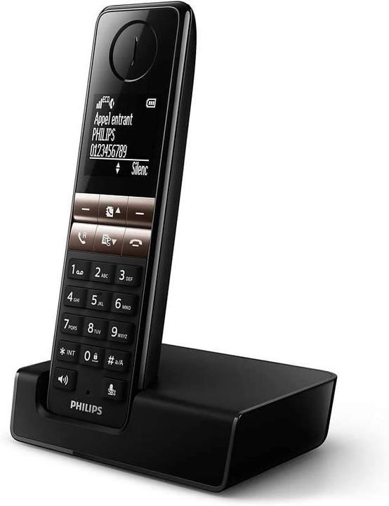 Produktbild Philips WIRELESS LANDLINE TELEPHONE D4702B/34 DUO BLACK 1.8"