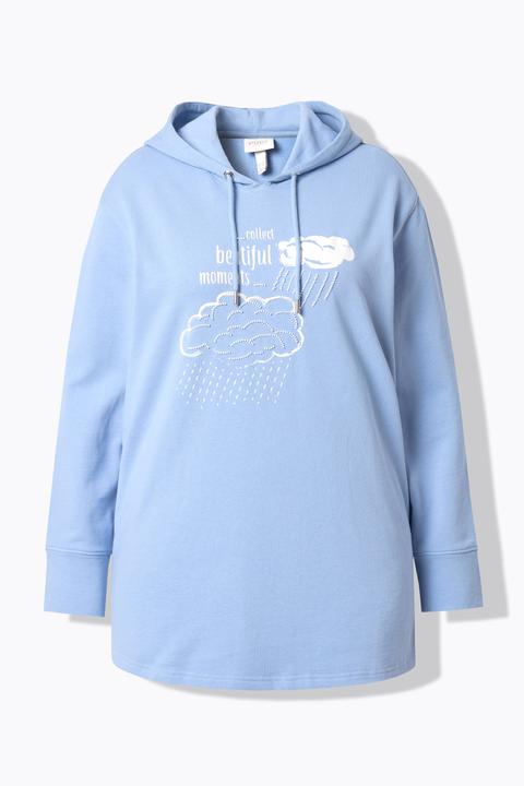 Produktbild Ulla Popken Hoodie, Zierperlen, Kapuze, Langarm (50)
