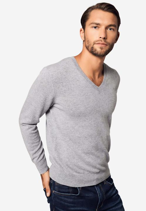Produktbild Bellemere Pullover Solid V-Neck Merino Sweater (M)