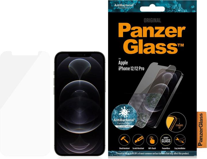 Actual product image PanzerGlass Screen Protector (1 Piece, Apple iPhone 12, Apple iPhone 12 Pro)