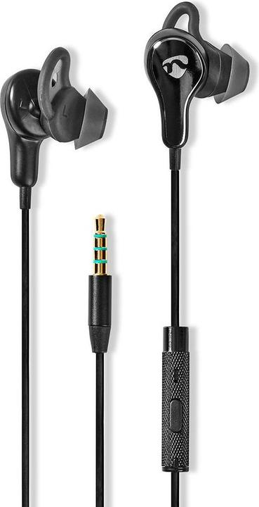 Nedis Sport-Kopfhörer mit Kabel - In-Ear - 1.2 m Kabel - Flexible Ergonomische Ohrbügel - Integrie (Kabelgebunden)