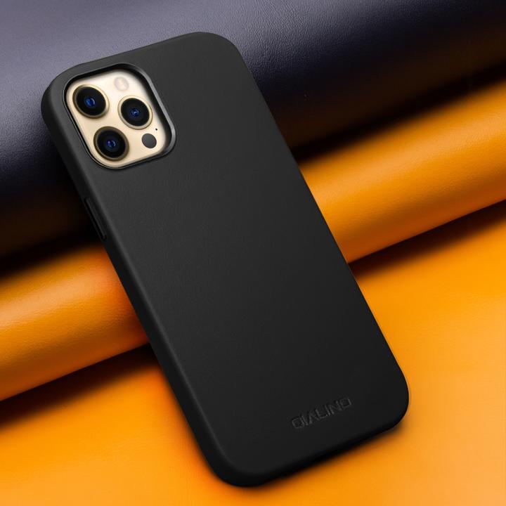 Image du produit QiAlino Coque cuir véritable (compatible MagSafe) (Apple iPhone 12 mini)