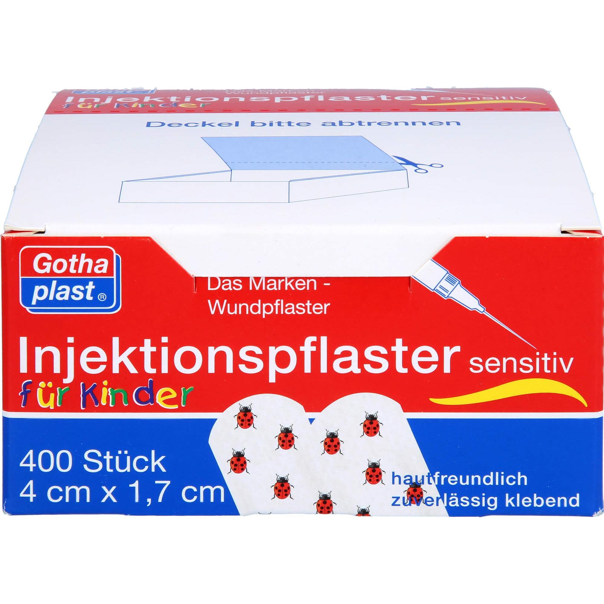 Gothaplast, Pflaster, Injektionspfl. Kinder Käfer 4cmx1,7cm, 400 St PFL (400 x)