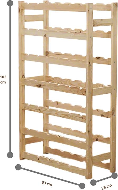 Produktbild Modo24 Weinregal aus Holz (42 Fl.)