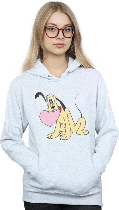Immagine prodotto Disney Pluto Love Heart Felpa con Cappuccio Donna (L)
