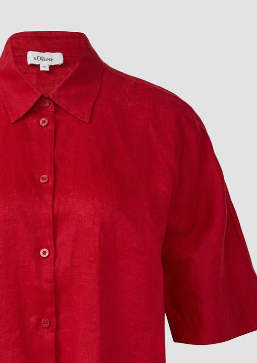 Image du produit S.Oliver Bluse Kurzarmbluse aus Leinen im Relaxed Fit (48)