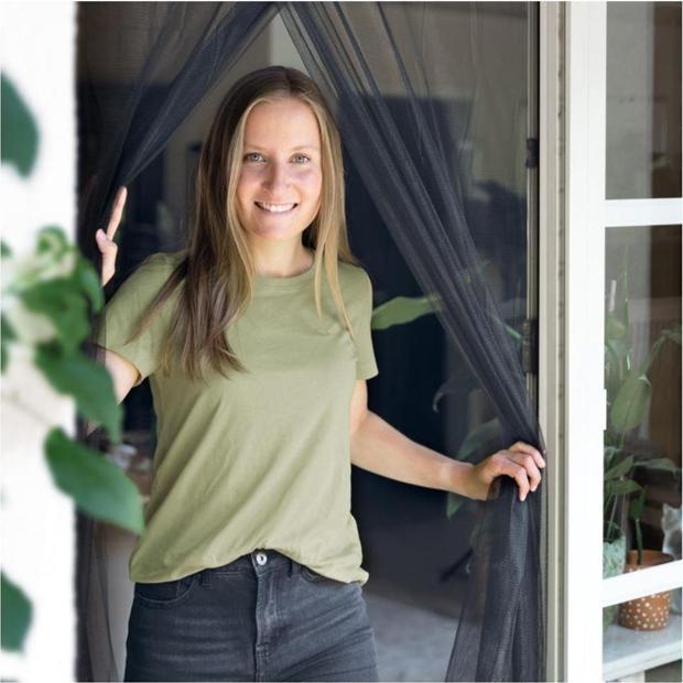 Produktbild Schellenberg Insektentürvorhang, anthrazit, 140 x 240 cm (140 x 240 cm)