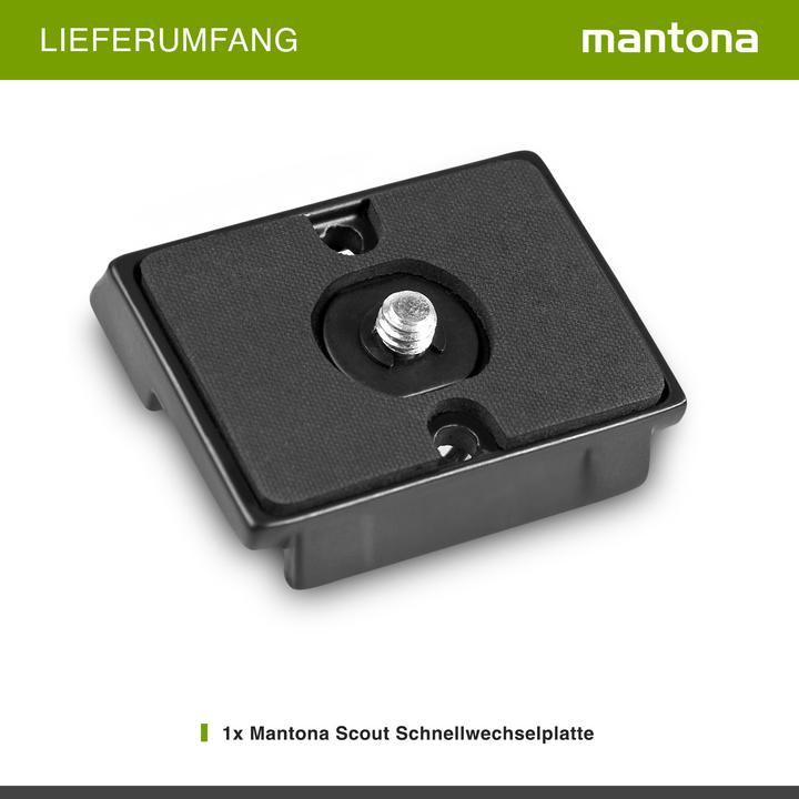 Image du produit mantona Plaque d'accouplement rapide Scout (Trépied Plaque de changement rapide)