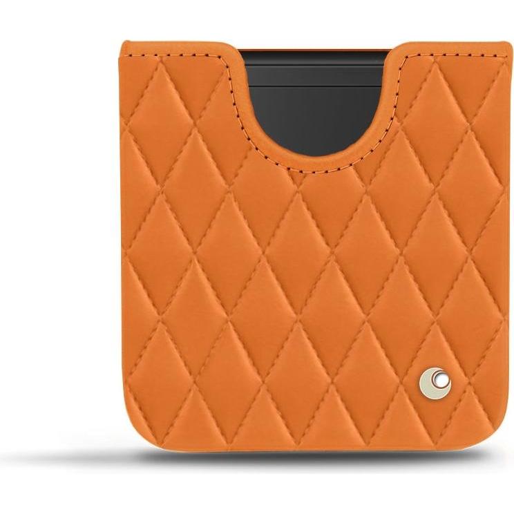 Thumbnail - Noreve Lederschutzhülle (Samsung Galaxy Z Flip), Smartphone Hülle, Orange