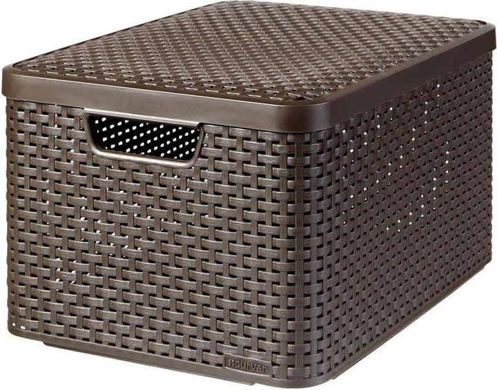 Actual product image Curver Storage Box, Dark Brown (33 cm, 30 l, 1x)