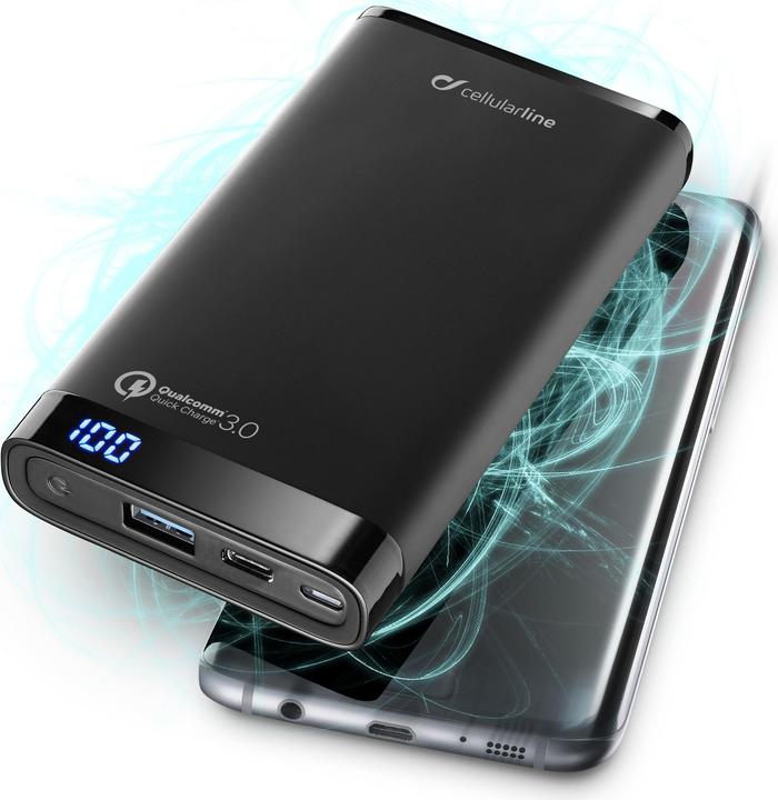 Actual product image Cellularline Freepower Manta Pro Universale (12000 mAh, 20 W, 44.40 Wh)