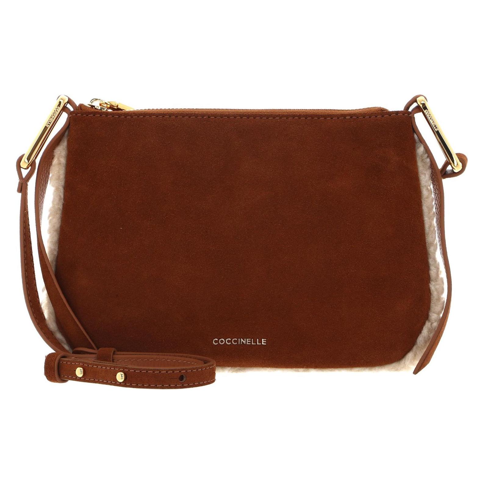 Coccinelle, Damen, Handtasche, Magie Eco Shearling Suede Leather Mini Bag